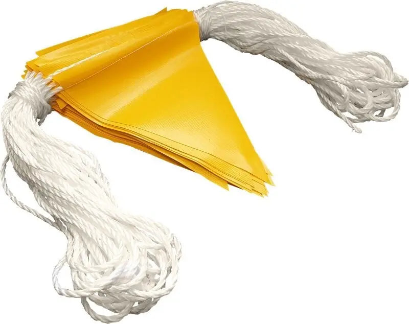 Yellow Safety Bunting Flags -30mtr Roll Exoguard