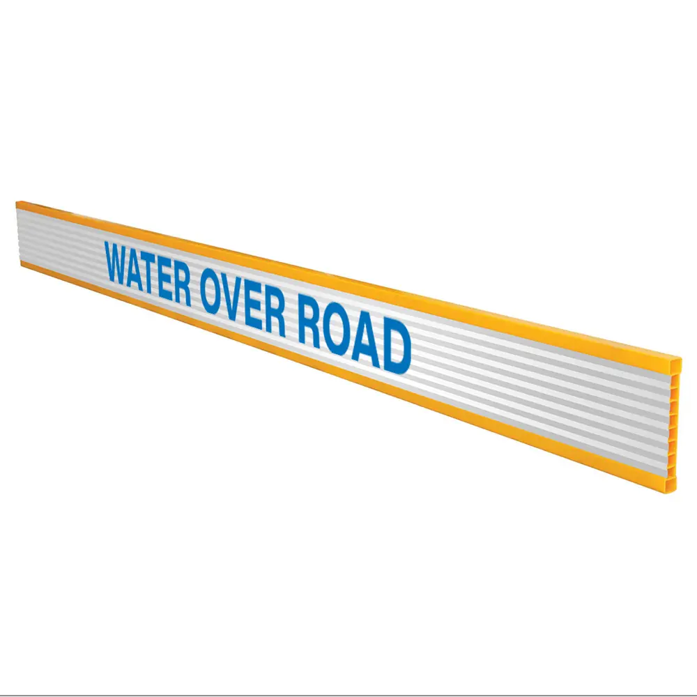 Water Over Road Plastic Reflective Barrier Boards Industroquip