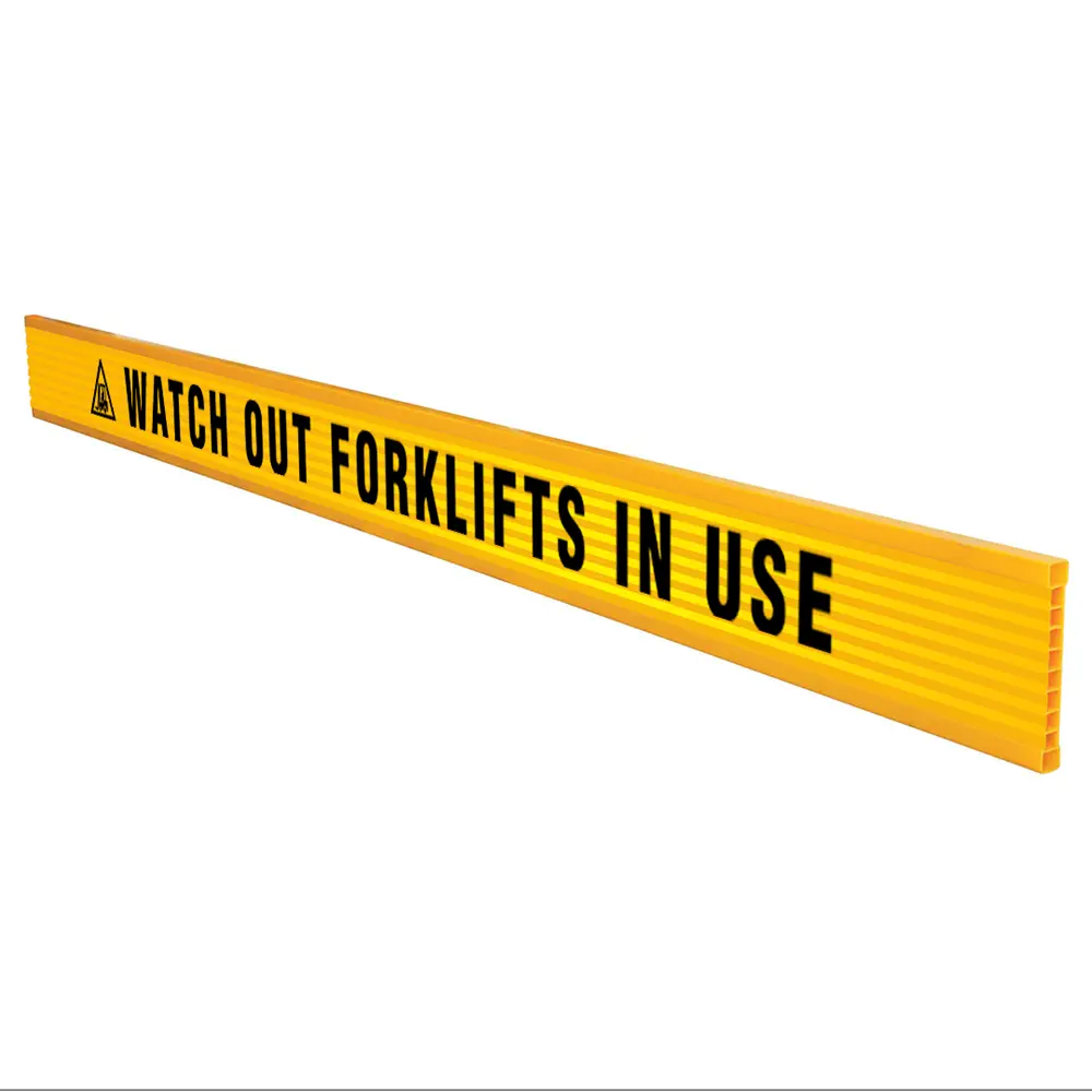 Watch Out Forklifts In Use Plastic Reflective Barrier Board Industroquip