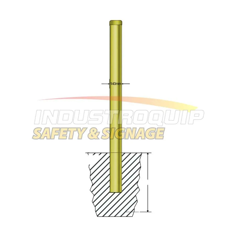 Safety Yellow Fixed In-Ground Bollard Industroquip