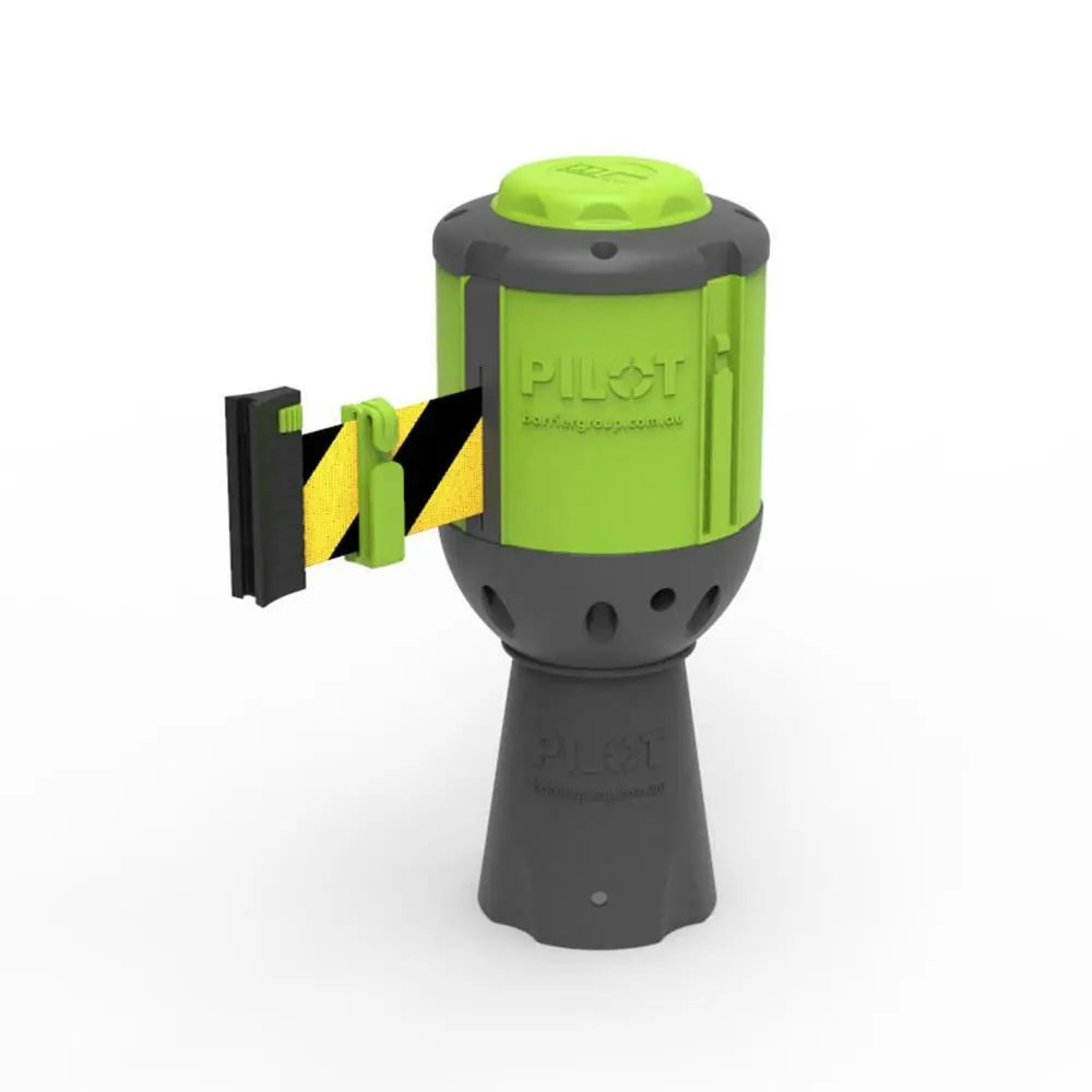 Pilot™ 10 Metre Belt Barrier - Black/ Yellow Pilot