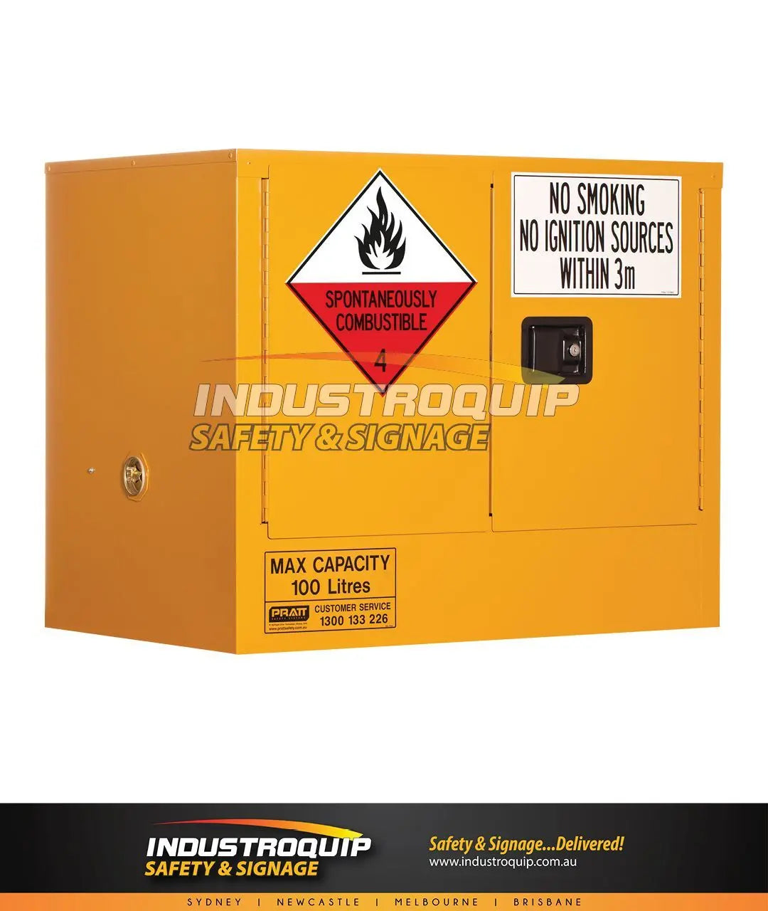 Class 4 Dangerous Goods Storage Cabinet - 100 Litre Pratt Safety