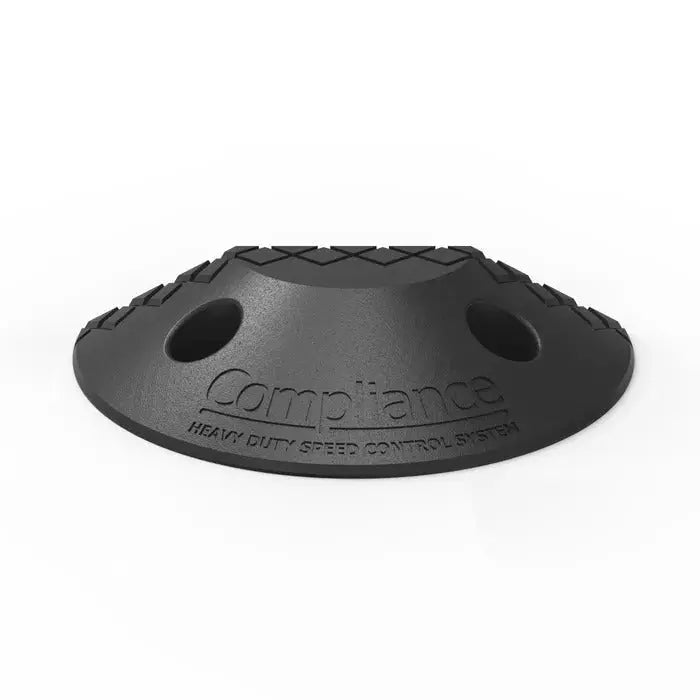 Polyethylene Speed Hump Heavy Duty End Caps (Pair) - Black Industro