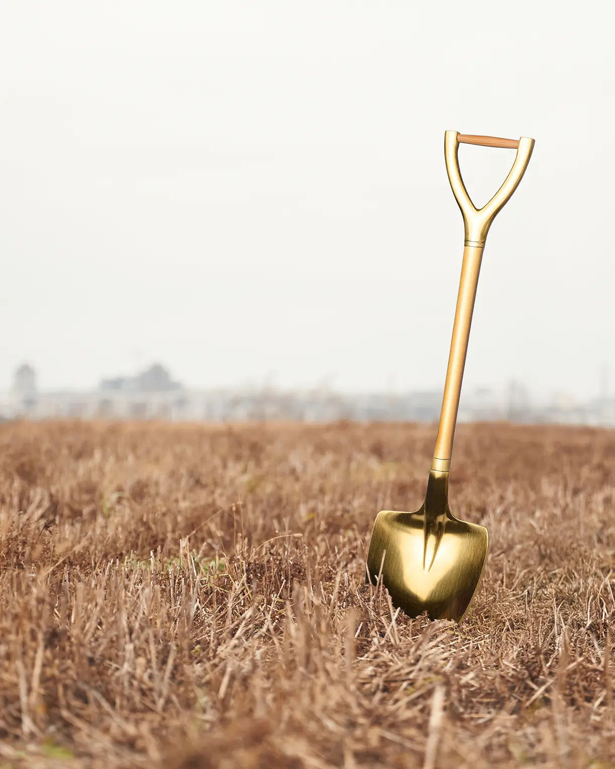 Gold Groundbreaking Sod Turning Ceremony Shovel Industroquip