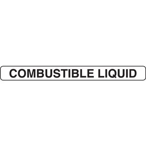 Combustible Liquid Sign for above Ground Storage Tanks 1500mm x 150mm Industro
