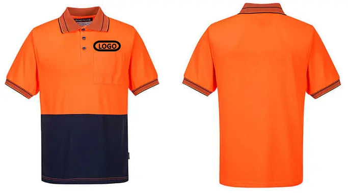 Embroidered Short Sleeve Polo Work Shirt - Pack of 10 Industro