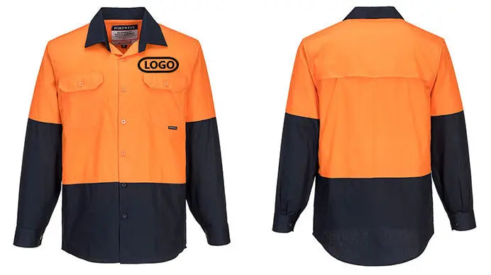 Embroidered Long Sleeve Work Shirt - Pack of 10 Portwest