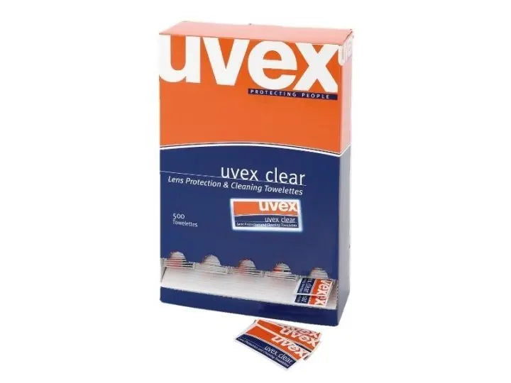 Uvex Clear Lens Cleaning Towlettes - 500 Uvex