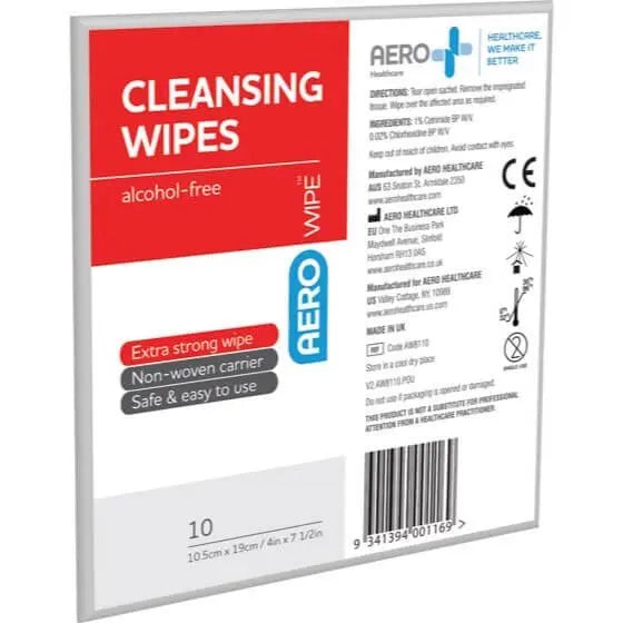 AEROWIPE Cleansing Wipes Aero Healthcare