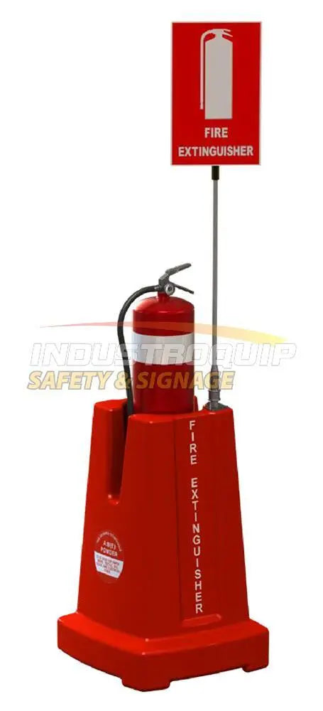 Exoguard™ Portable Site Fire Extinguisher Stand - Heavy Duty Poly with Sign Industroquip