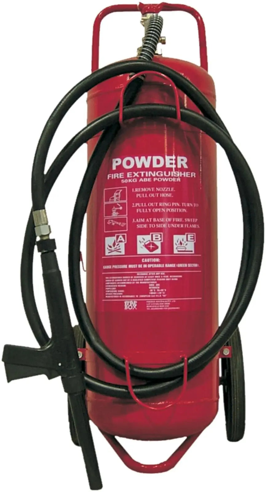 50kg ABE Powder Fire Extinguisher with trolley Industro