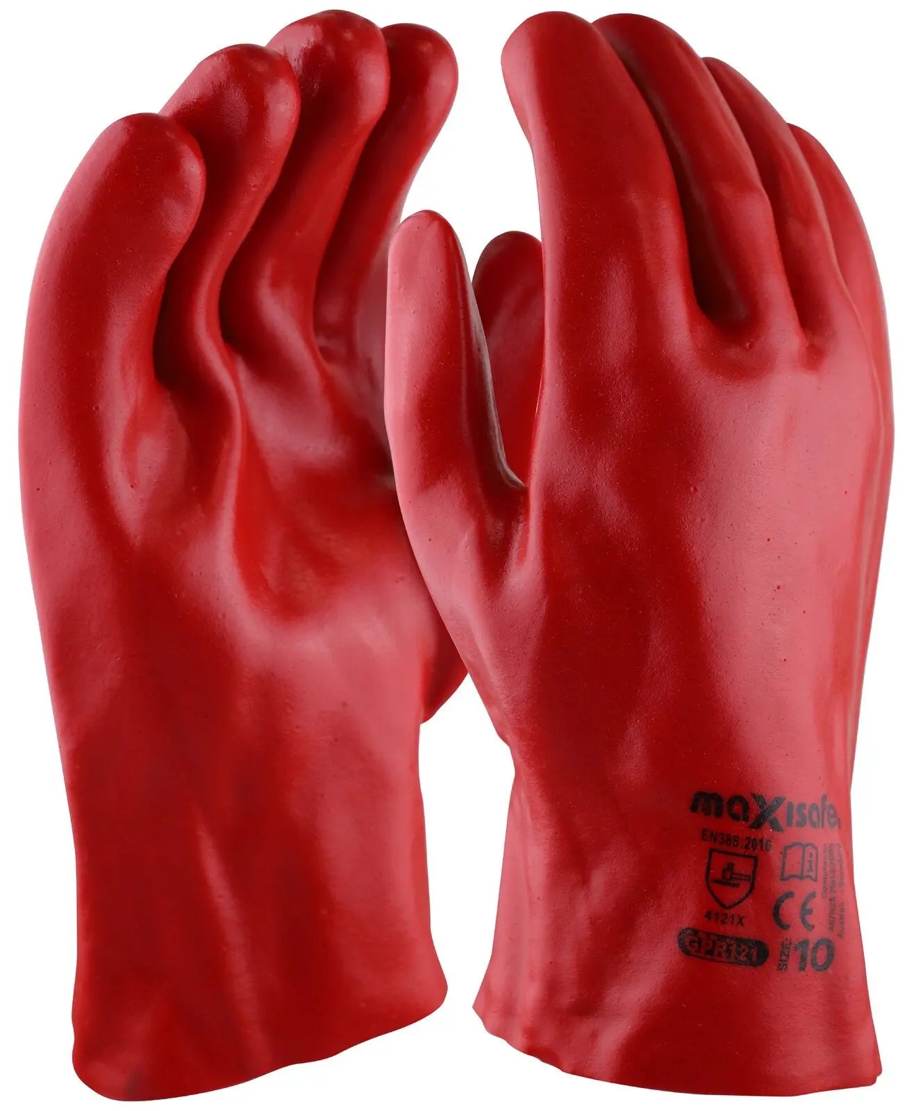 Red Chemical PVC Gloves - 27cm Exoguard