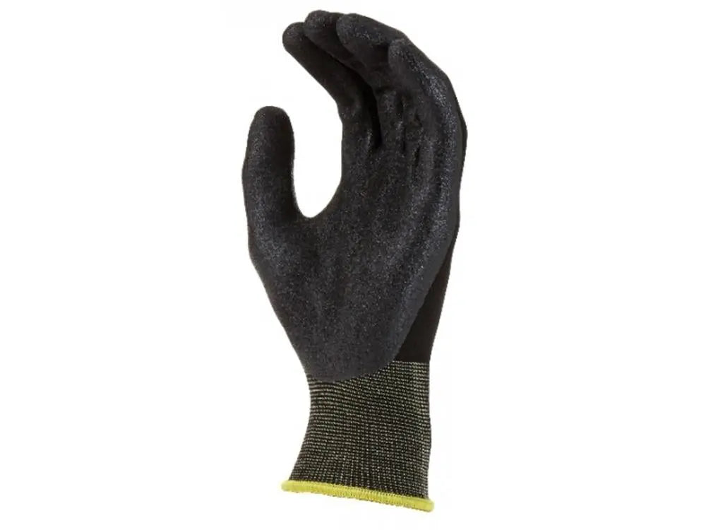 Black Sandy Nitrile Safety Glove