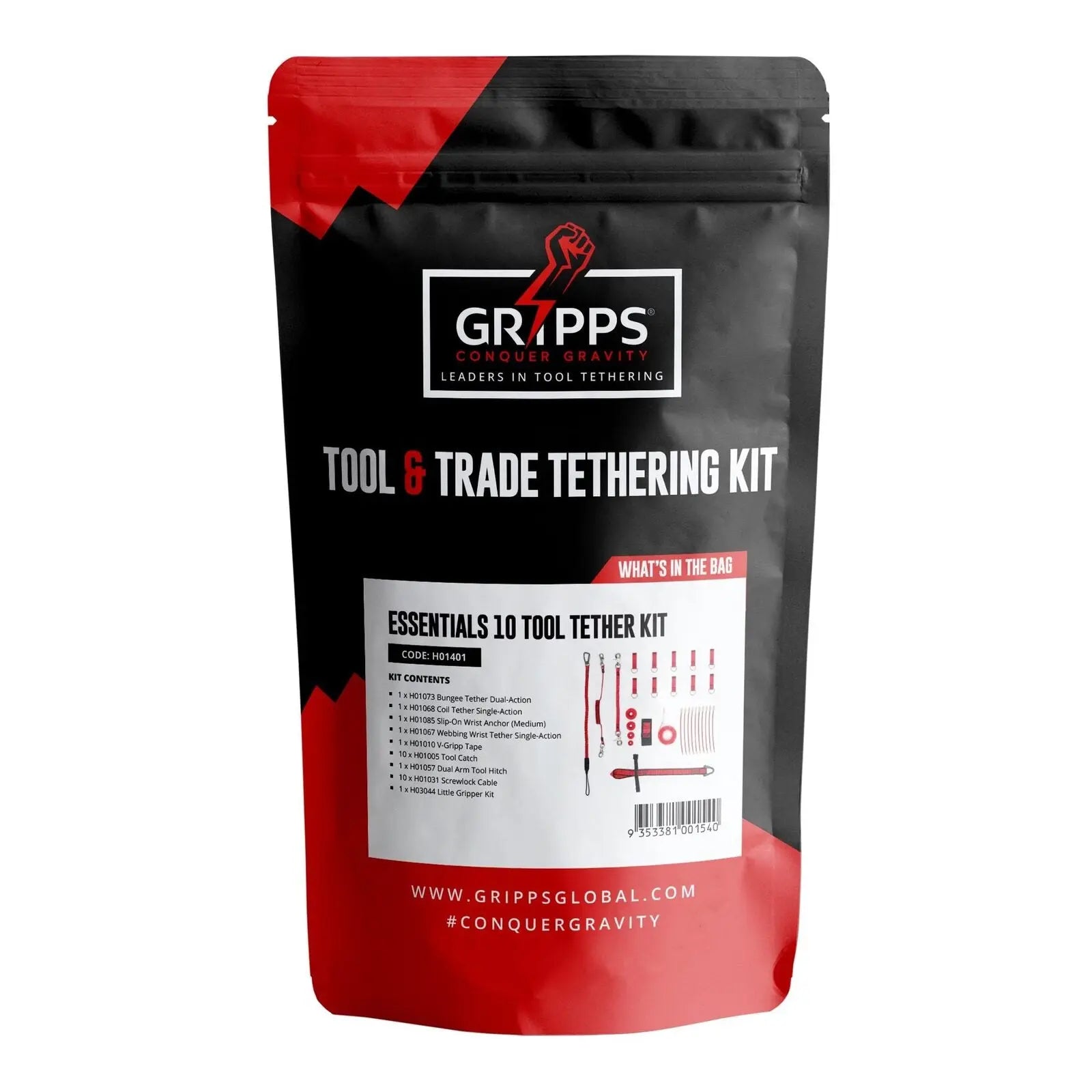 Essentials 10 Tool Tether Kit GRiPPS Tool Tethering