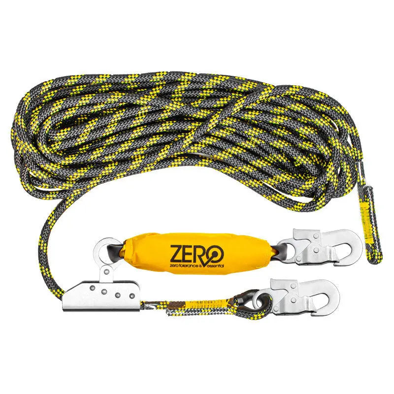 Height Safety Positioning Rope Restraint Line with Adjuster - 15 Metre - Ropeline ZERO