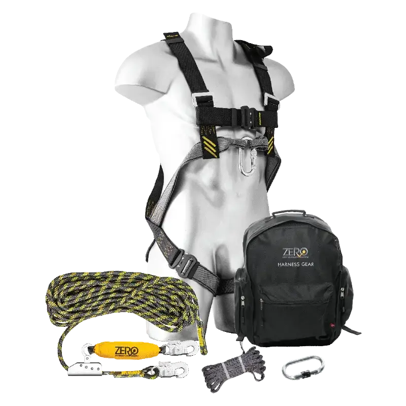 ZERO® Complete Multi-Purpose Roofers Height Safety Harness Kit ZERO