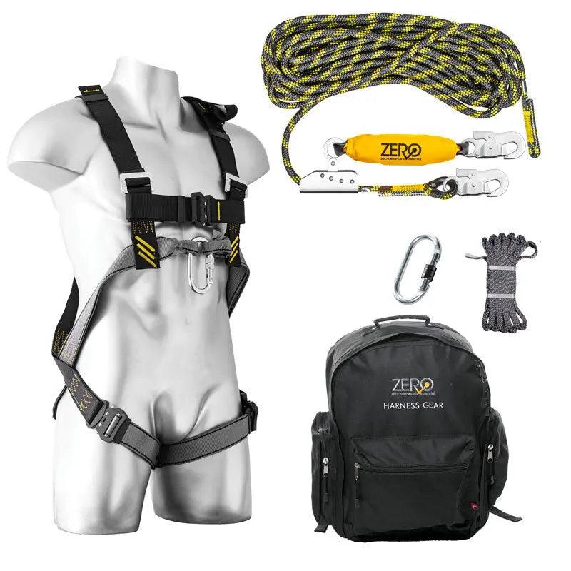ZERO® Complete Multi-Purpose Roofers Height Safety Harness Kit ZERO