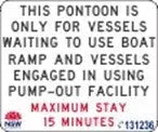 Pump Out Pontoon Boat Ramp Signage Industroquip