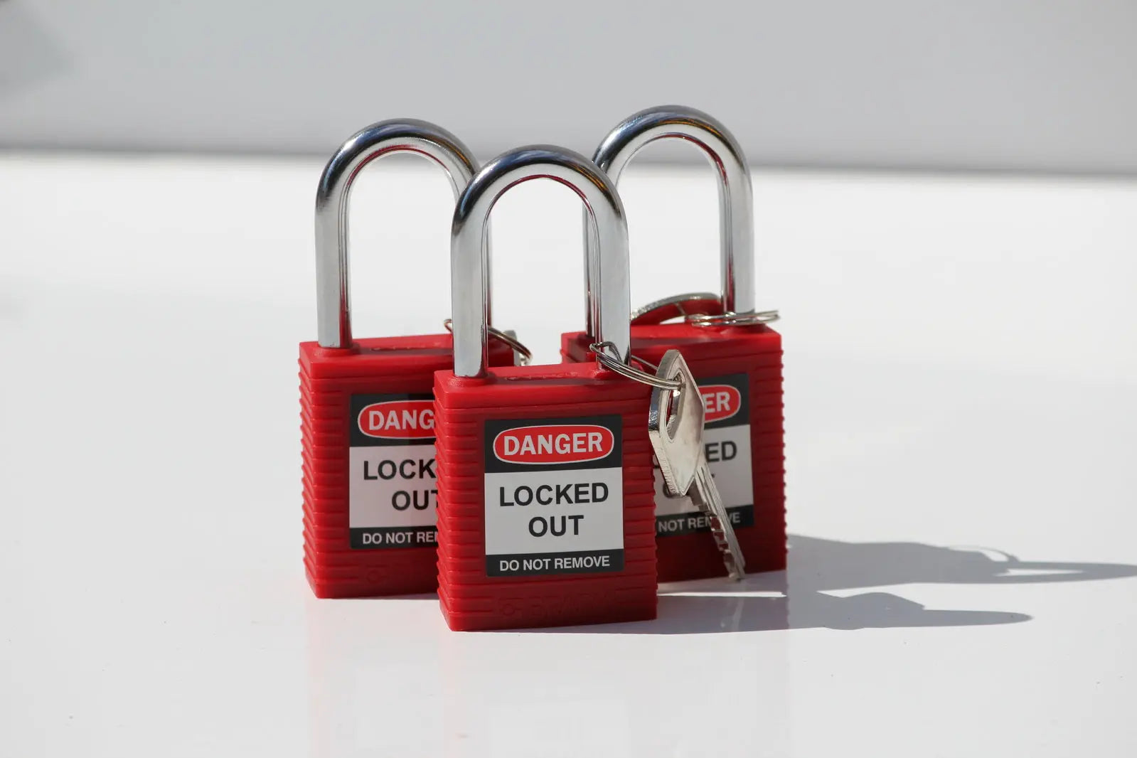 Bastion™ 3 Keyed Alike Safety Lockout Isolation Padlock Set Bastion