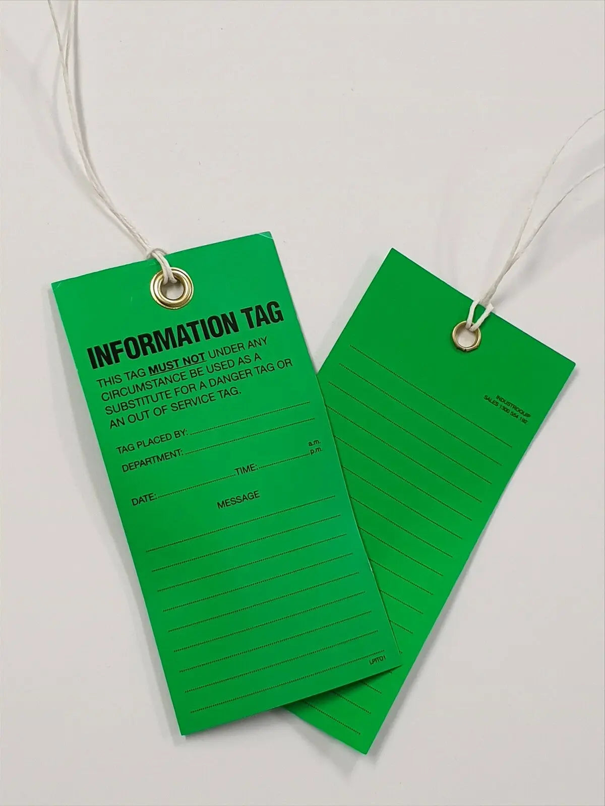 Exoguard™ Premium Lock Out Mining Tags- Information Tag-Pack of 100