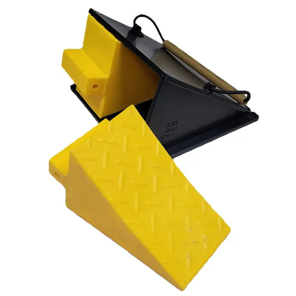 Wheel Chock Set with Mounting Bracket Exoguard