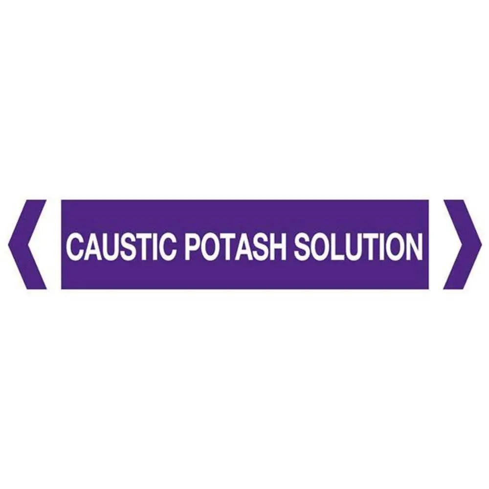 Caustic Potash Solution Pipe Marker Industroquip