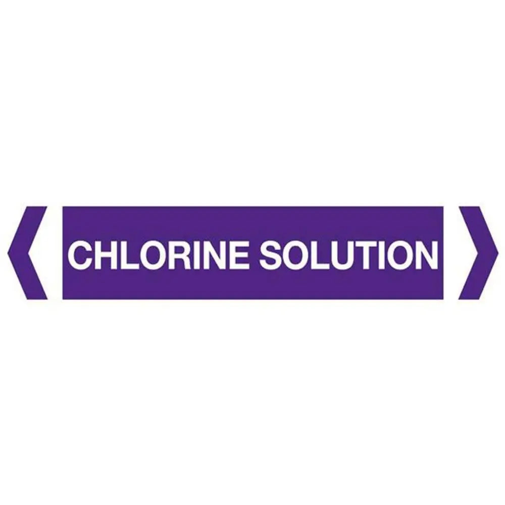 Chlorine Solution Pipe Marker (Pack of 10) Industroquip