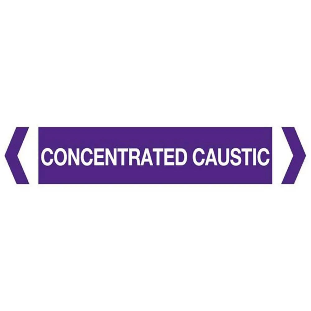 Concentrated Caustic Pipe Marker (Pack Of 10) Industroquip