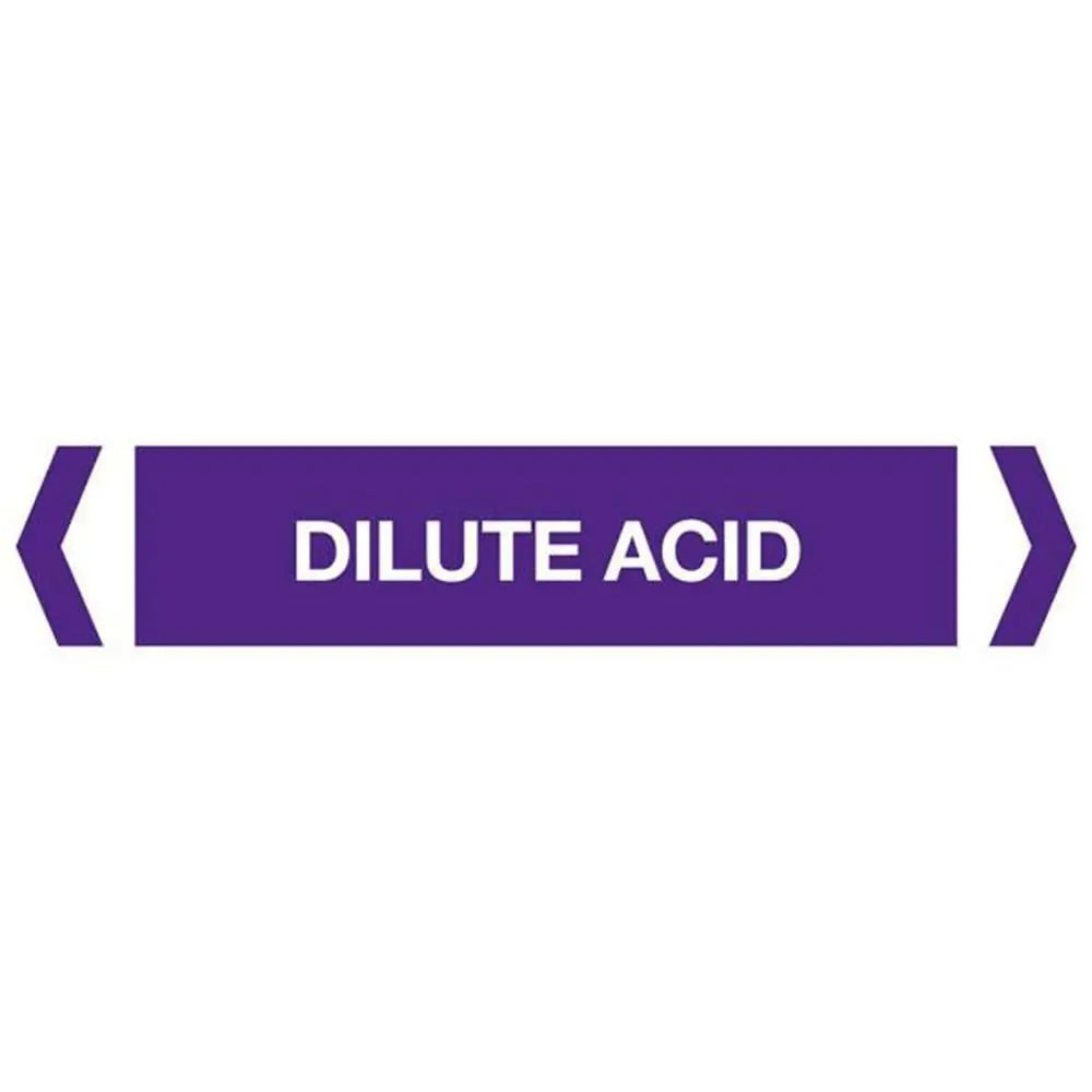Dilute Acid Pipe Marker (Pack OF 10) Industroquip