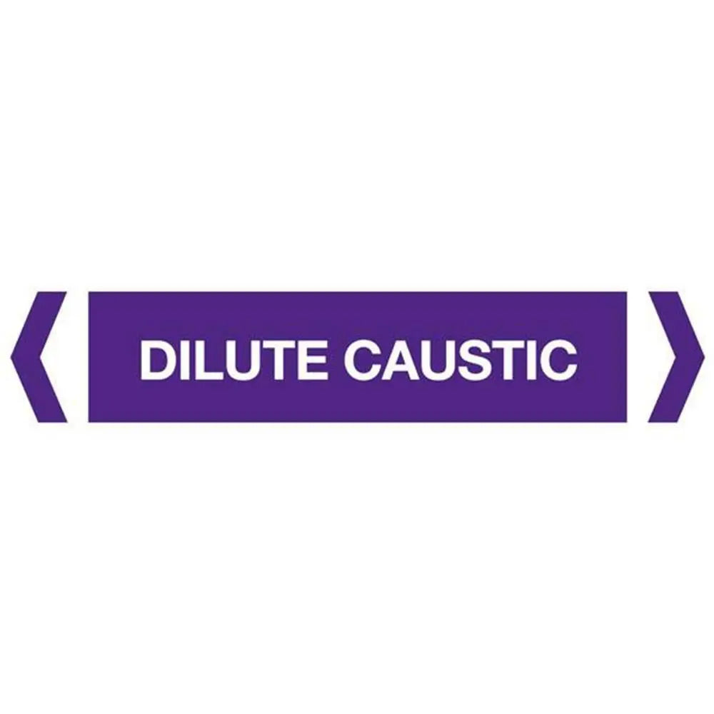 Dilute Caustic Pipe Marker (Pack Of 10) Industroquip