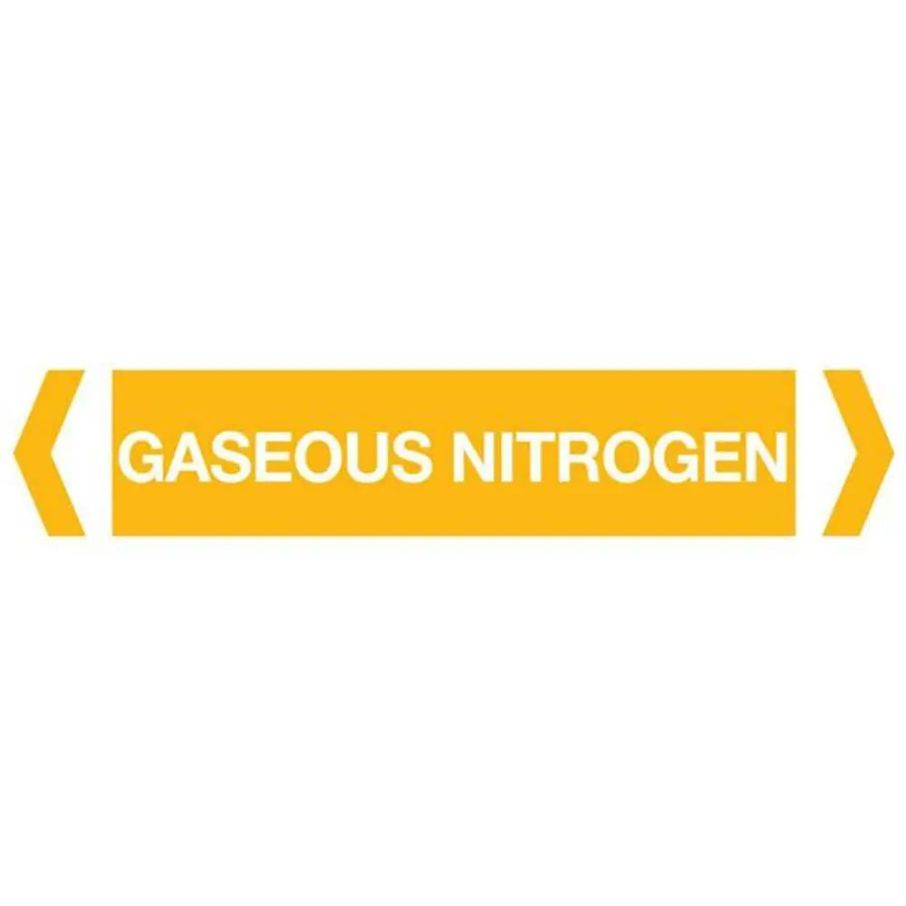 Gaseous Nitrogen Pipe Marker (Pack Of 10) Industroquip
