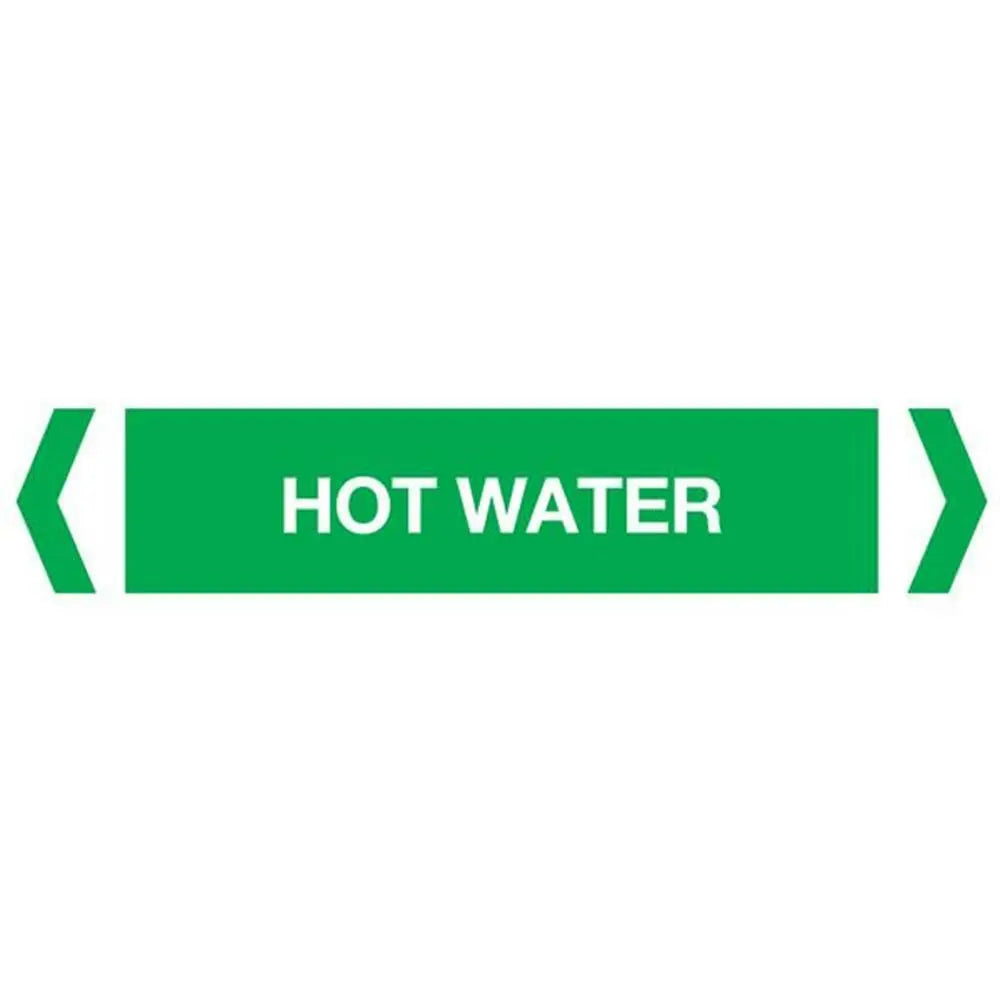 Hot Water Pipe Marker (Pack Of 10) Industroquip
