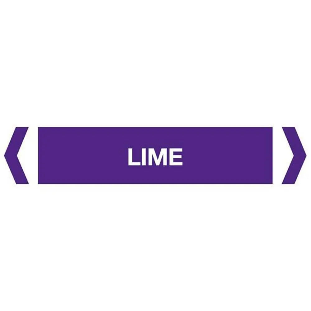 Lime Pipe Marker (Pack Of 10) Industroquip