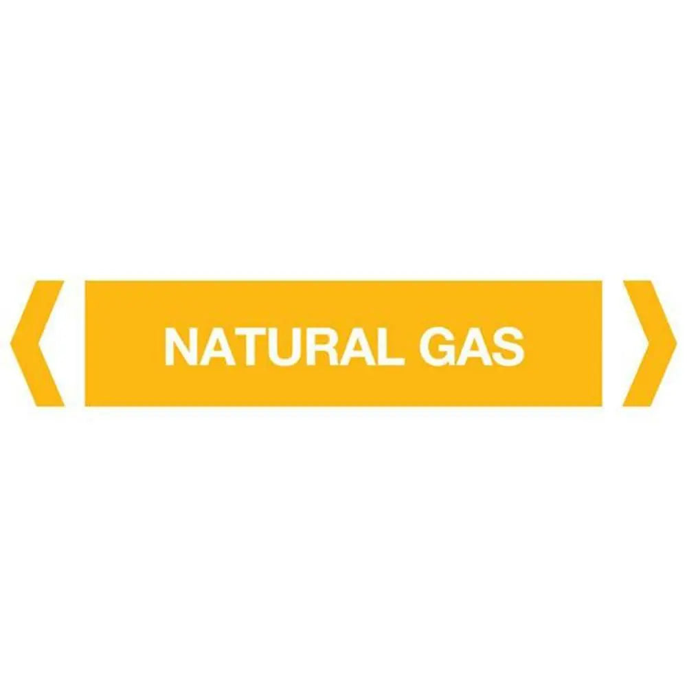 Natural Gas Pipe Marker (Pack of 10) Industroquip