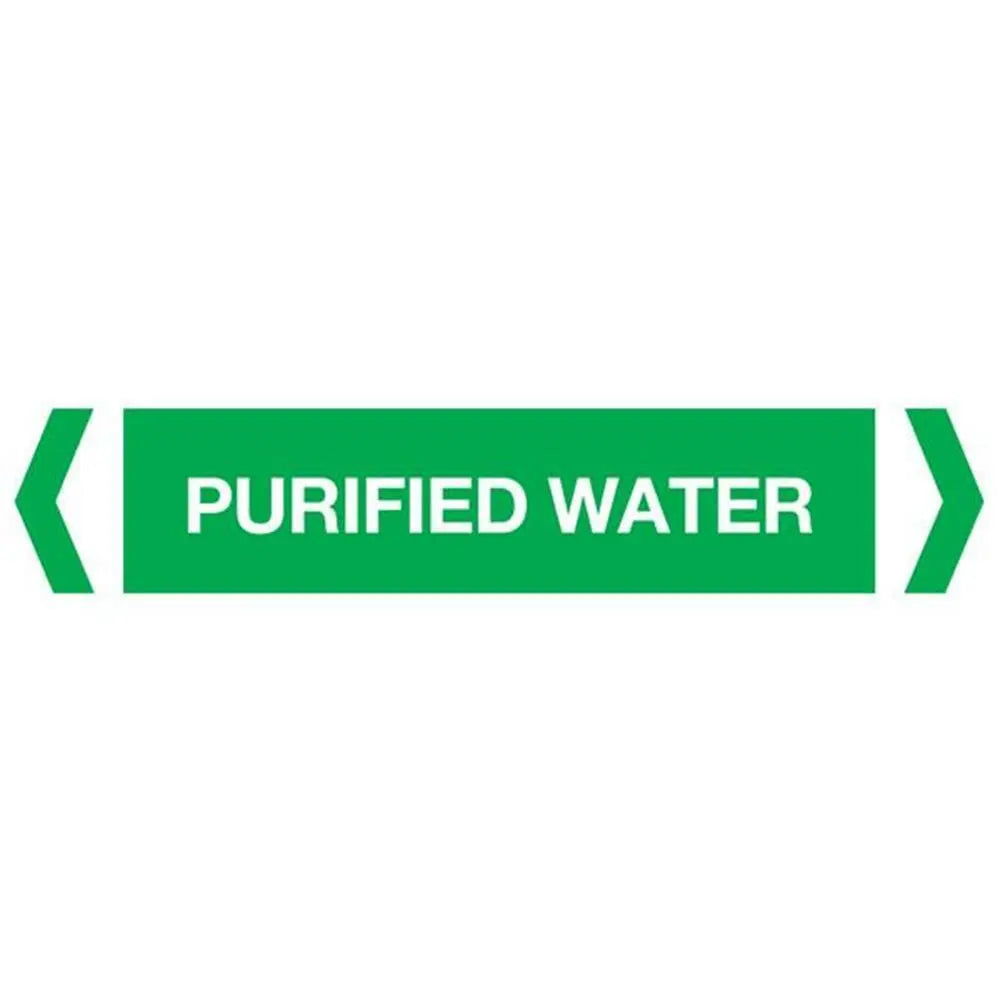 Purified Water Pipe Marker (Pack of 10) Industroquip