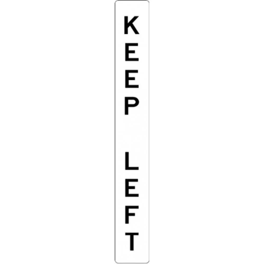 R2-209A Regulatory Keep Left Sign- Class 1 Reflective - 150mm x 1150mm Industroquip