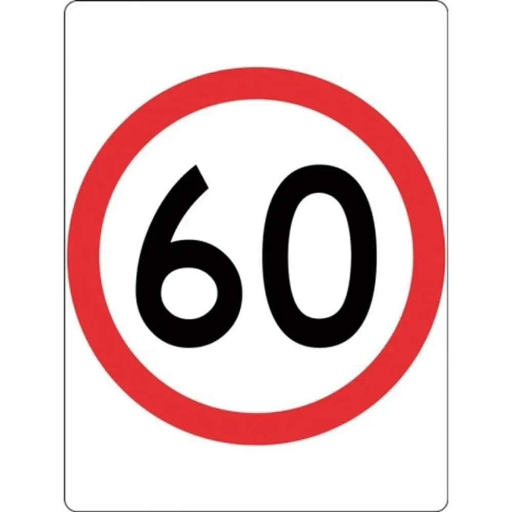 R4-1 60 Speed Sign Size C 1200x900mm Industroquip