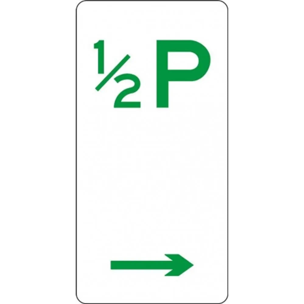 R5-16_Right Right Arrow 30 Minute Parking Sign - 225mm x 450mm Industroquip