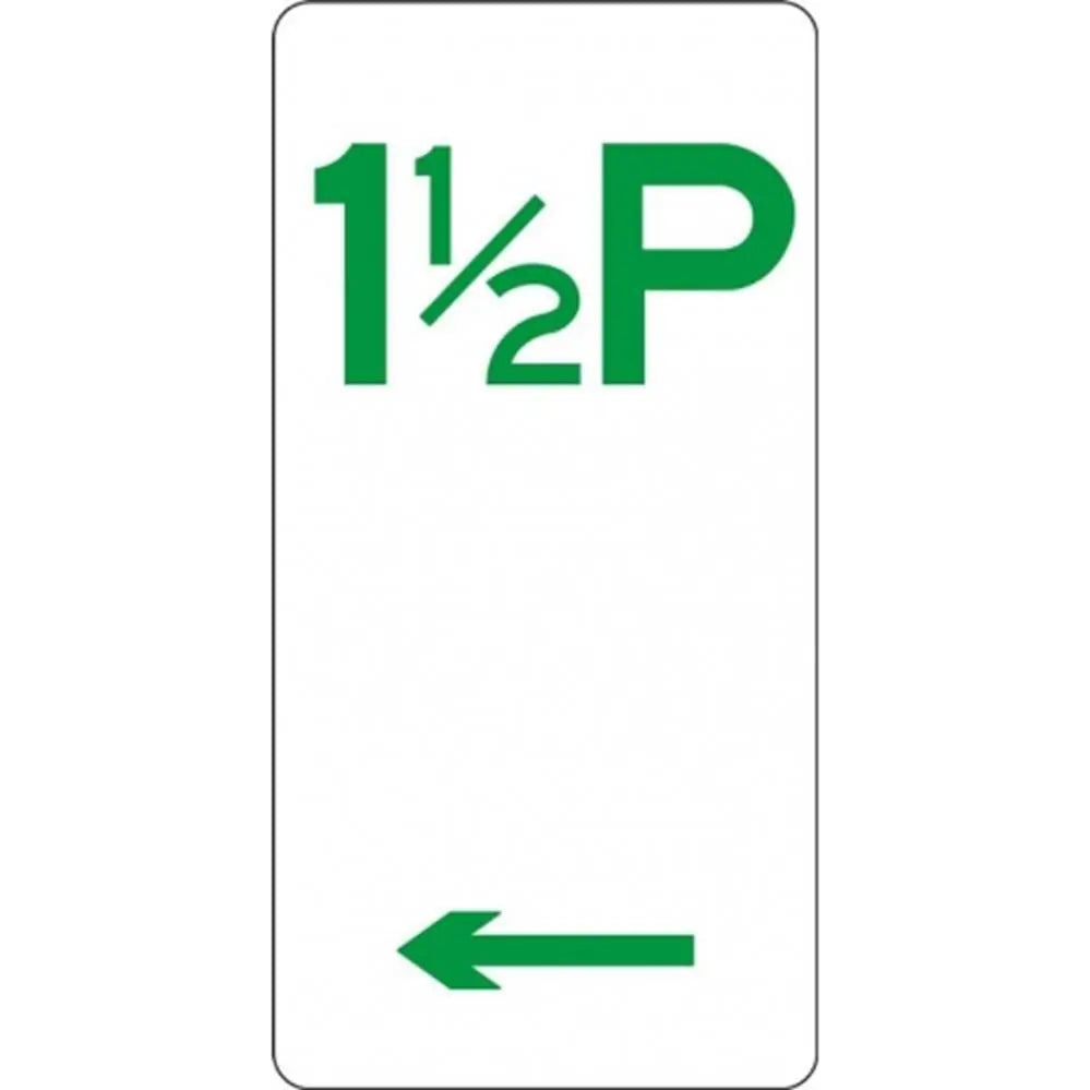 R5-17_Left Left Arrow 1 1/2 Hour Parking Sign - 225mm x 450mm Industroquip