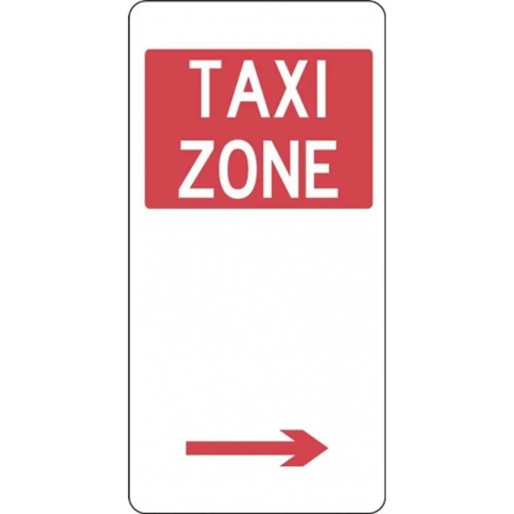 R5-21_Right Right Arrow Taxi Zone Sign- Class 1 Reflective - 225mm x 450mm Industroquip