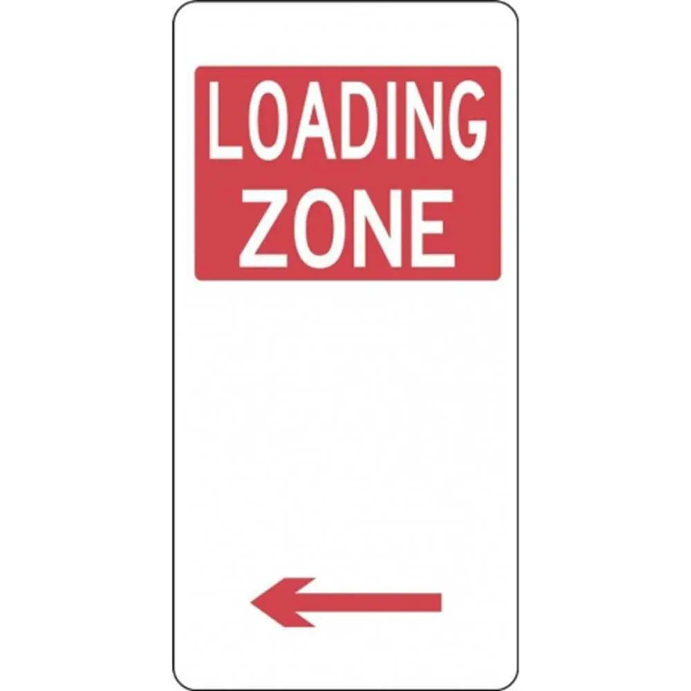 R5-23_Left Left Arrow Loading Zone Sign- Class 1 Reflective - 225mm x 450mm Industroquip