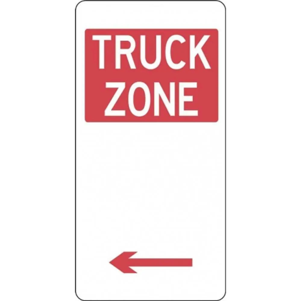 R5-24_Left Left Arrow Truck Zone Sign- Class 1 Reflective - 225mm x 450mnm Industroquip