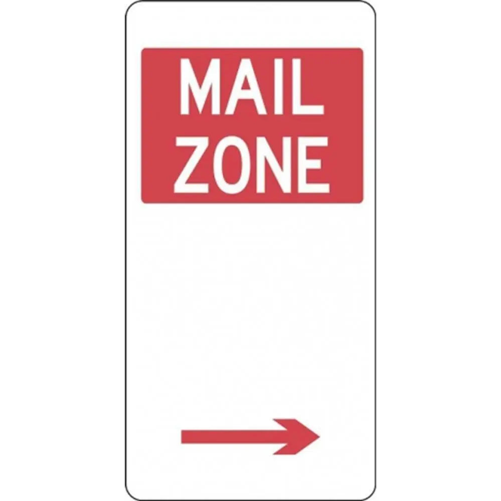 R5-26_Right Right Arrow Mail Zone Sign- Class 1 Reflective - 225mm x 450mm Industroquip