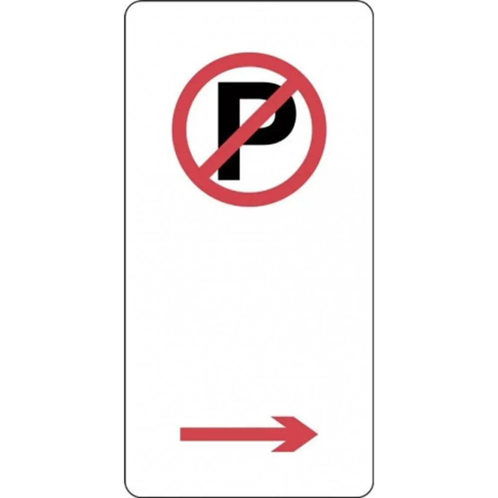 R5-40_Right Right Arrow No Parking Sign - 225mm x 450mm Industroquip
