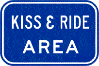 R9-302 Kiss & Ride Sign Industro
