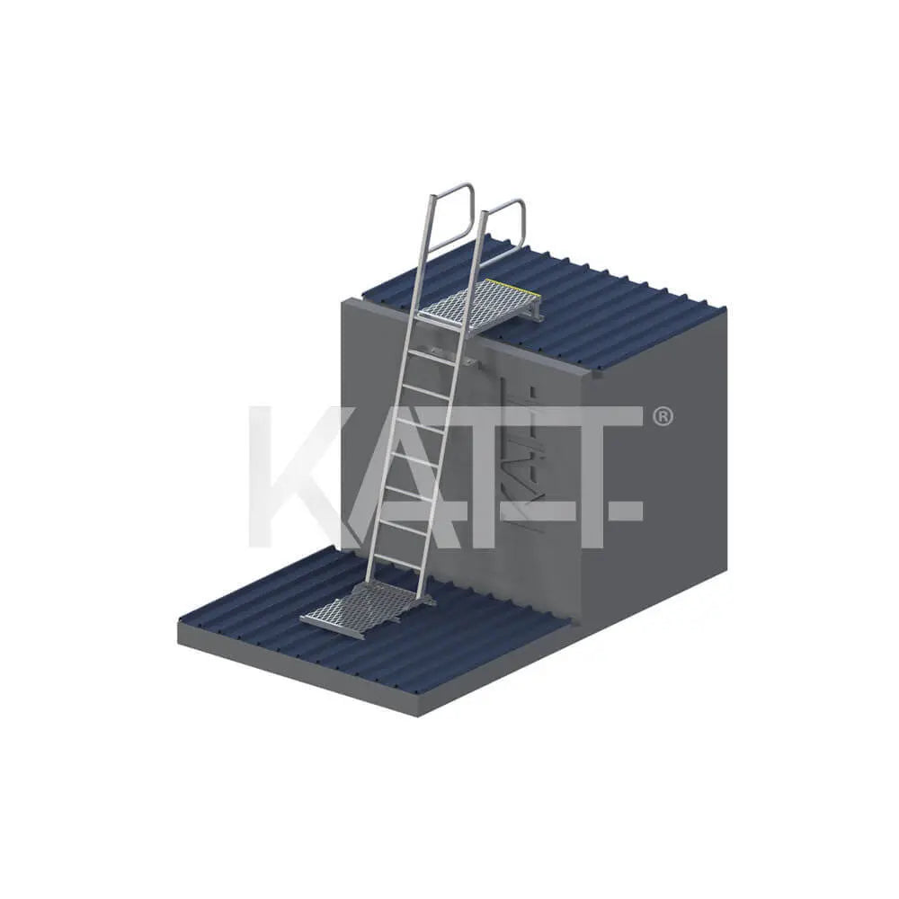 Kattsafe™ Aluminium Mini Access Ladder with Grabrails and 1.0M Landing Katt