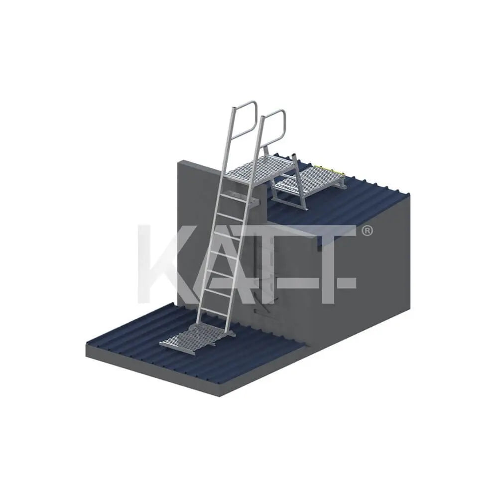 Mini Ladder with Grabrails, Parapet Platform and 1.0m Landing Katt