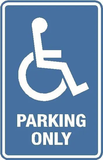 Parking Sign - Disabled Parking Only Industroquip