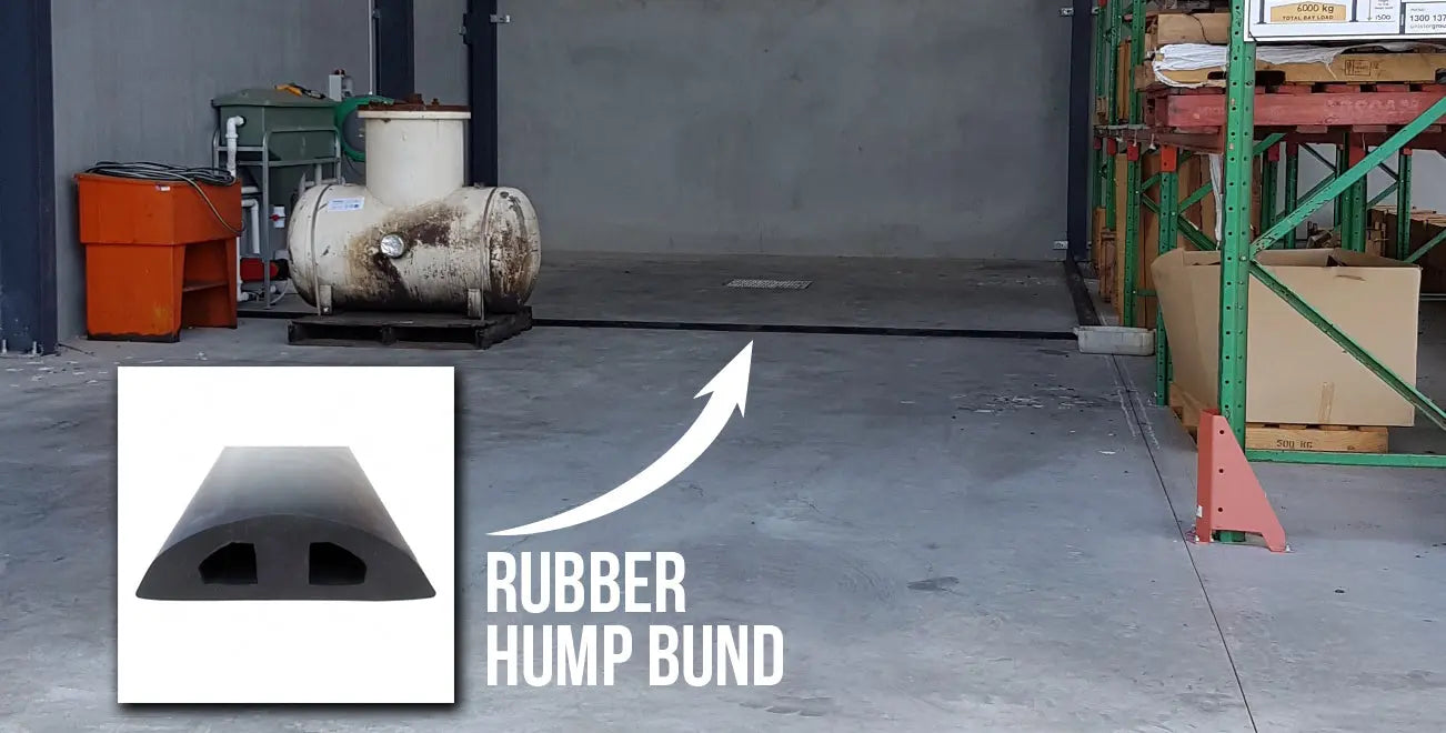 Rubber Hump Spill Bunding 5.0M Rolls Exoguard