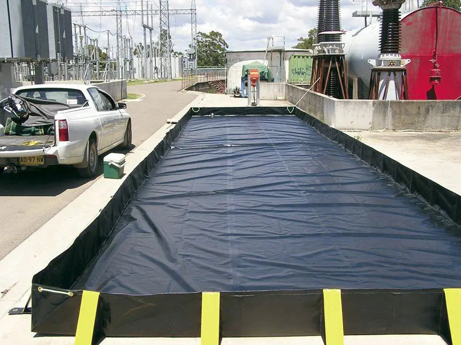 8m x 6m (14,400 Litre) Collapsible Spill Bund PVC Exoguard